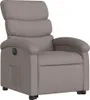 vidaXL Relaxsessel mit Aufstehhilfe Elektrisch Taupe Stoff Produktbild-Vorschau 4