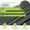 JUSKYS® Profilblech - Anthrazit 12er Set, verzinkter Stahl, Produktbild-Vorschau 2