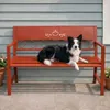 DanDiBo Gartenbank Metall Wetterfest Rot 120 cm 2 Sitzer Produktbild-Vorschau 10