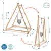 Transat en bois avec support - siège réglable en hauteur, Voir les images du produit 8