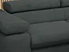 Ecksofa Sofa Grau, Wohnlandschaft L-Form mit Schlaffunktion Produktbild-Vorschau 5