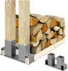 Relaxdays Holzstapelhilfe 2er Set, für Feuerholz, Produktbild-Vorschau 1