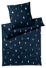 elegante Soft-Flanell Bettwäsche Teddy dunkelblau 135x200 Produktbild-Vorschau 2