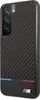 A black phone case with a carbon fiber texture and BMW M stripes. Anteprima dell’immagine prodotto