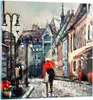 Bilder auf glas - Stadt Straße Haus - 30x30cm - Glasbilder Produktbild-Vorschau 1