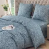 Pościel 220x200 + 2 70x80 Niebieska we Wzory Komplet Podgląd zdjęcia produktu 7