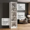 SELO Libreria moderna 50 x 31 x 183 cm – Bianco – 5 ripiani Anteprima dell’immagine prodotto 2
