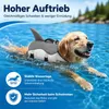 Hunde Schwimmweste Hai, mit Rückenflosse, verstellbar, Pet Produktbild-Vorschau 2