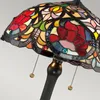 Lampe de table, verre Tiffany, métal, bronze, H 58,4 cm Voir les images du produit 3