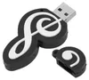 USB kľúč Black Note Appearance, roztomilý USB kľúč na hudbu Náhľad obrázku produktu 1