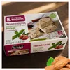 Kandylas Halva mit Mandeln & Stevia 400 g Verpackung schräg platziert im warmen Licht Produktbild-Vorschau