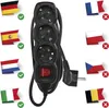 Steckdosenleiste 1,5 m / 3 Steckdosen / Schalter / schwarz / PVC / 1,5 mm2 Produktbild-Vorschau