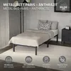 ML-Design Metallbett mit Lattenrost auf Stahlrahmen, 90x200 Produktbild-Vorschau 2