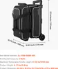 VEVOR Bowlingballtasche für 2 Bälle mit Doppelrollen & Produktbild-Vorschau 7