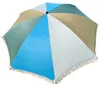 Sonnenschirm Strandschirm Schirm UV Schutz Fransen BLAU Produktbild-Vorschau 3