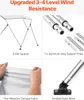 SucceBuy Copertura per barca Bimini-Top Tenda parasole (3 Anteprima dell’immagine prodotto 3