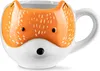 Niedliche Herbst Fuchs Tasse 350ml mit Ohren - Handbemalt Produktbild-Vorschau 1