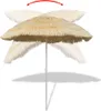 A straw beach umbrella with a tilting mechanism shown against a white background. Náhľad obrázku produktu