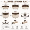 Pfannensets Topf-Sets Induktion Edelstahl  9-teilig Produktbild-Vorschau 2