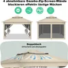 Aopunly Pavillon Pop-up Faltpavillon 3.3x3.3x2.7M Produktbild-Vorschau 3