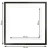 A framed picture with dimensions shown. Náhľad obrázku produktu