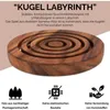 Kulkowy labirynt - drewniana gra zręcznościowa z 3 kulkami Podgląd zdjęcia produktu 6