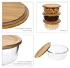 6x Esperanza Vorratsdose rund 900ml Glas & Holzdeckel Produktbild-Vorschau 3