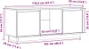 vidaXL TV-Schrank 110,5x35x44 cm Massivholz Kiefer Produktbild-Vorschau 8