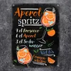 Cocktail-Rezept Aperol Spritz Metallschild in 15x20 cm Produktbild-Vorschau 2
