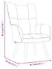 vidaXL Fauteuil relax avec pouf vert foncé velours Voir les images du produit 7