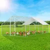 Kurnik Izrielar 3x8x2 m z dachem, ocynkowana metalowa Podgląd zdjęcia produktu 1