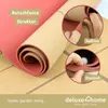 deluxe4home® Yogamatte Kork Gymnastikmatte Rot I TPE Produktbild-Vorschau 4