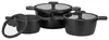 HAPPINESS BLACKLINE Topfset 6tlg., fettarmes und gesundes Produktbild-Vorschau 1