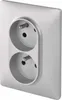 Legrand VALENA LIFE 2X2P+T prise aluminium avec protection Voir les images du produit 2