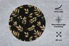 MuchoWow® Mauspad Mousepad Blatt - Muster - Gold 30x30 cm - Produktbild-Vorschau 2