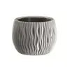 A gray planter with a wavy pattern. Anteprima dell’immagine prodotto
