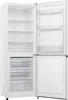 An open white refrigerator with clear shelves and drawers. Produktbild-Vorschau