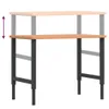 Werkbank 100x60x(71,5-98) cm Massivholz Buche Rechteckig Produktbild-Vorschau 8