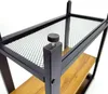 Stolik pomocniczy z półkami mały stolik nocny z metalową Podgląd zdjęcia produktu 13