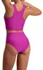 Aquarti Damen Bikinihose High Waist mit Umschlagbund Produktbild-Vorschau 5