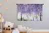 MuchoWow® Wandteppich Wandbehang Lila Glyzinie mit Produktbild-Vorschau 3
