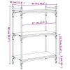 vidaXL Regał na książki 3 półki Czarny 60x30x86 cm Materiał Podgląd zdjęcia produktu 7