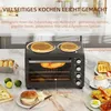 HOMCOM Minibackofen 28 L 2600W Mini Backofen 100-230℃ 60 Produktbild-Vorschau 4