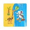 MuchoWow® Mauspad Mousepad Elefant - Giraffe - Strand - Produktbild-Vorschau 1
