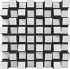 A grid of white and black 3D cubes arranged in a checkerboard pattern, with some cubes protruding more than others. Náhľad obrázku produktu