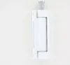A white hinge with a silver pin is shown against a white background. Produktbild-Vorschau