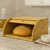 Chlebak bambusowy drewniany rolowany kuchenny 40x27x16 | Podgląd zdjęcia produktu 5