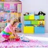 Relaxdays Kinderregal mit 9 Stoffboxen, Lagerfeuer Produktbild-Vorschau 3