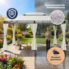 CASARIA Pavillon Topas 3x4 m mit Seitenteilen, Creme Produktbild-Vorschau 5