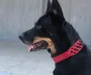 Breites Hundehalsband aus Leder mit Spikes - rot, Größe L Produktbild-Vorschau 3